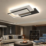 plafonniers led modernes blanc noir géométriques minimalistes éclairage intérieur plusieurs niveaux toucher marche arrêt