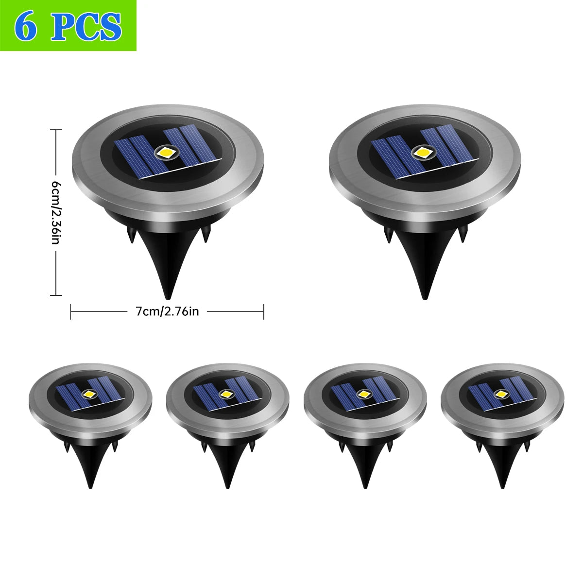 lampe solaire extérieure moderne argentée noire acier inoxydable led ip65 imperméable