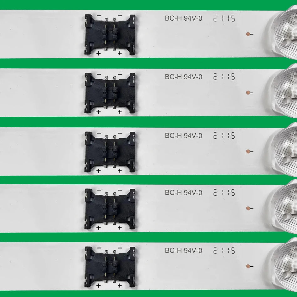 ruban led blanc moderne clips connecteurs kit 10pcs opaques 570mm