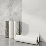 papier peint marbre blanc gris moderne adhésif décoration chambre salon diy pvc auto collant