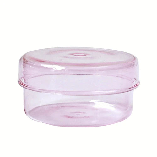 boîtes bijoux verre transparentes modernes différentes couleurs anneaux boucles d'oreilles.storage container with lid