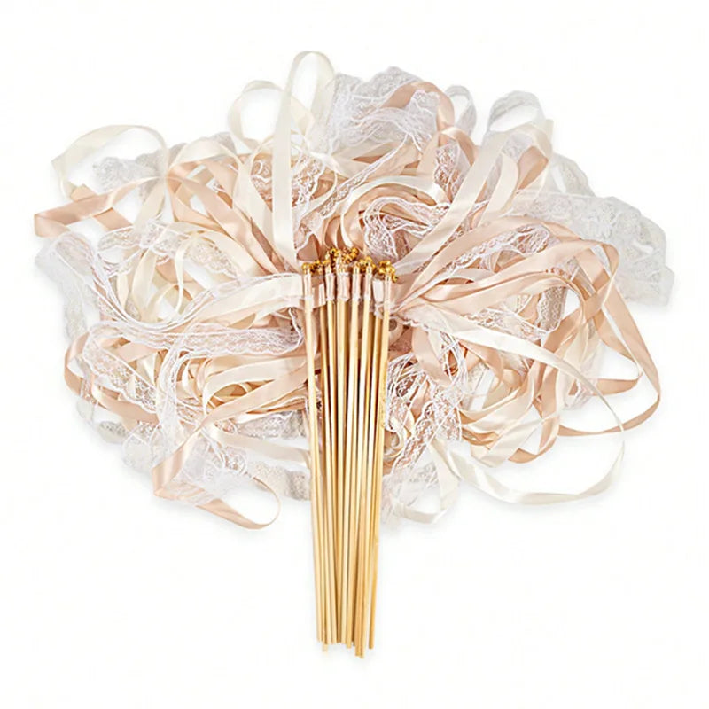rubans texturés bouquets dentelle transparente couleurs violette rose blanc mariage festive