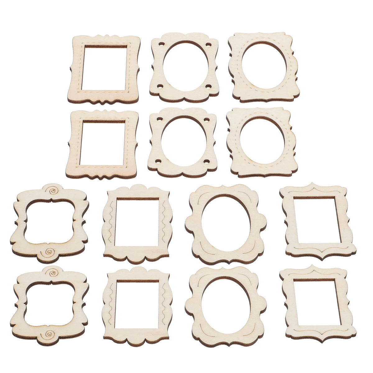 Kit de 40 cadres photo inachevés pour créations artisanales