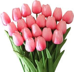 bouquet tulipes artificielles multicolores moderne vase transparent mariage décoration intérieure
