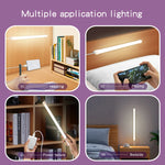 lampe led aimantée usb moderne blanc mat 32cm 5v warm white light