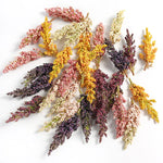 décoration intérieure bouquet fleurs séchées rose blanc jaune violet naturel rustique expos anniversaire