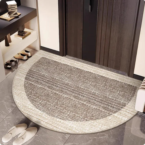 tapis d'accueil intérieur extérieur gris beige moderne tissé antidérapant polyester salon salle bain