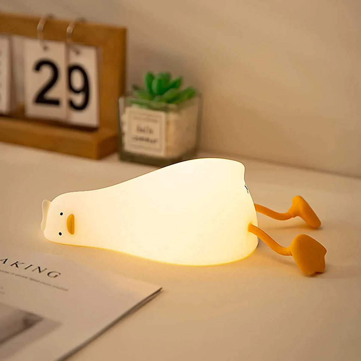veilleuse table animaux silicone rechargeable mignon lapin panda citrouille