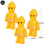 accessoires decoration gateau construction camions grue pelle carton multicolore anniversaire enfants toppers cupcakes
