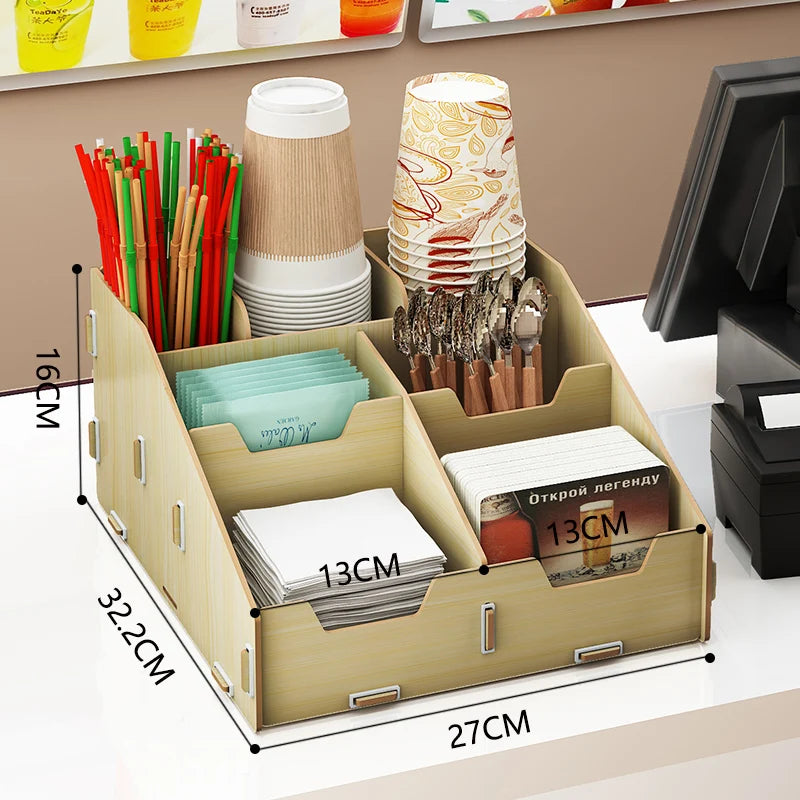 support tasse bambou bois naturel accessoires bar salon thé moderne