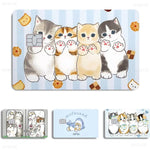 sticker carte crédit dessin animé chats biscuits mofusand waterproo