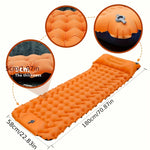 matelas gonflable bleu orange gris texture bulles confortable pompe air