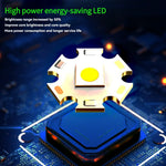 lampe torche led rechargeable projecteur haute puissance résistant chocs argent vert noir