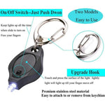 lampe poche portable mini led porte cle usb noir bouton pression