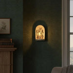 supports muraux décoration bohème motifs floraux rustiques abstraits fixations murales objets décoratifs variés