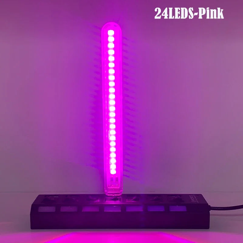 lampe led 24 leds multicolore adhésive usb rechargeable ambiance moderne