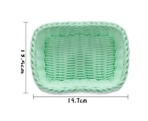 paniers tressés rose vert violet modernes décoration maison respectueux environnement stockage