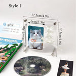 cadre photo moderne transparent acrylique support cd clips rectangle affiches idoles postales decoration