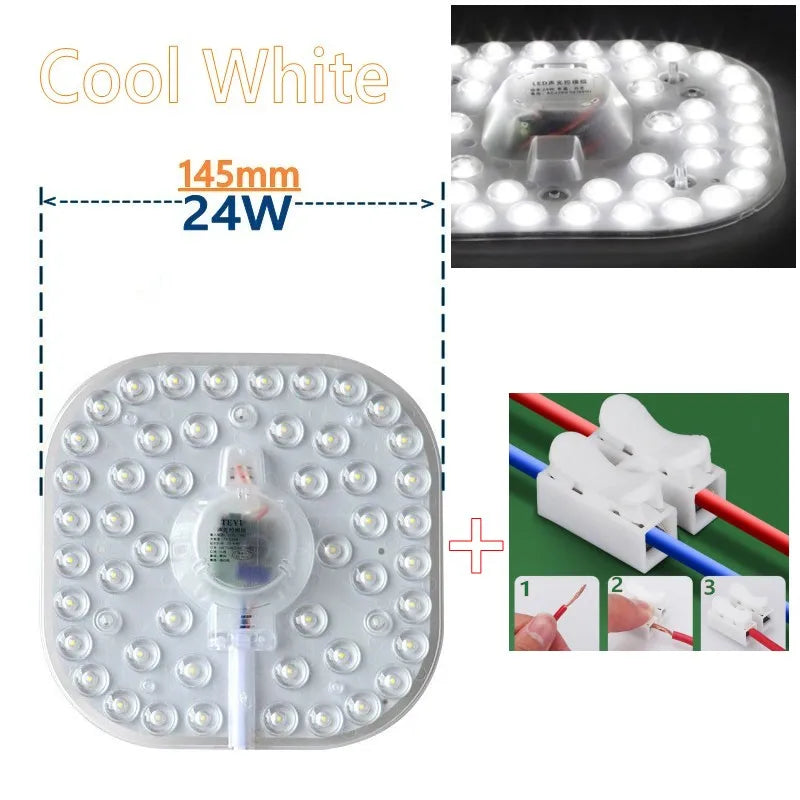 plafonnier led rond blanc moderne adhésif interrupteur lentille protection 12w 18w 24w 36w 50w