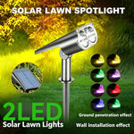 projecteur solaire led réglable ip65 étanche moderne noir fixations œilletsextérieur jardin led waterproof