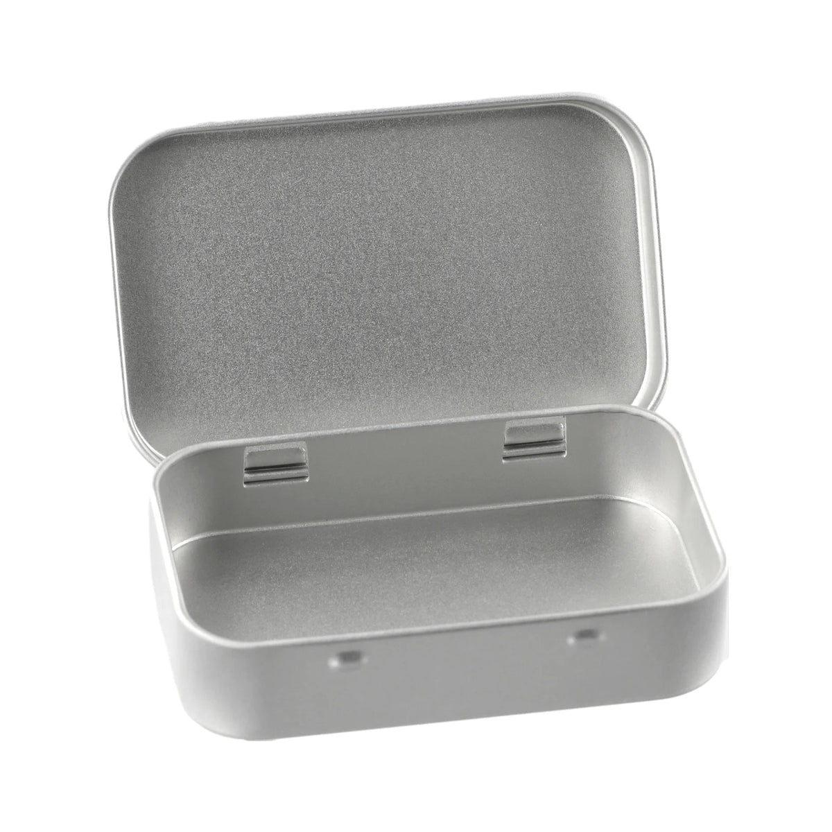 boîtes métalliques argentées modernes bijoux rangement respectueuses environnement lisses couvercle coulissant portable organisateur cosmétiques