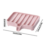 support savon moderne rose vert bleu blanc texture granulée salle bain durable étanche multifonctionnel