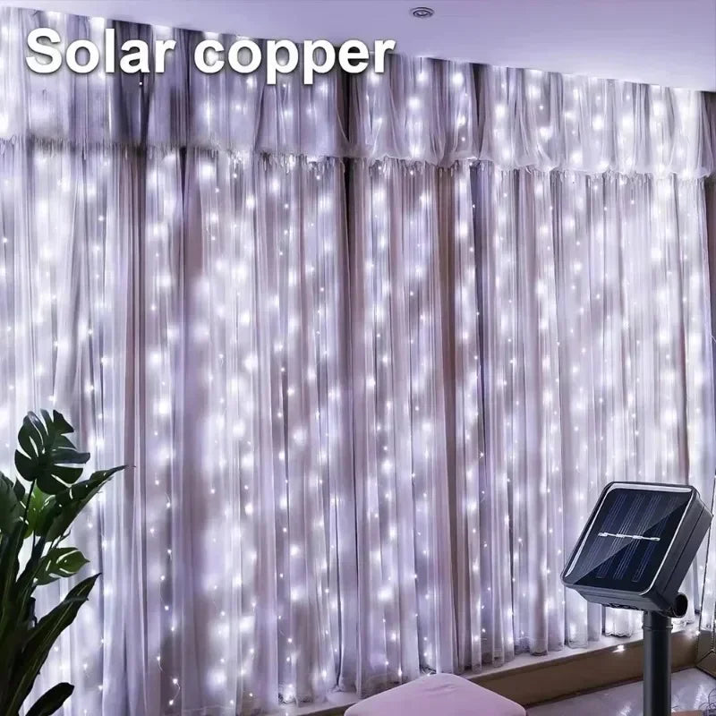 guirlande lumineuse solaire étoiles blanc chaud froid multicolore moderne vacancesextérieurjardin