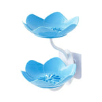 support savon fleur lotus rose vert violet moderne adhésif salle bain douche