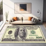 tapis moderne vert noir blanc pois géométrique salon chambre prière extérieur commercialisation