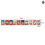 guirlande multicolore fanions japonais maneki neko calligraphie traditionnelle décoration intérieure festive opacité motifs rouges