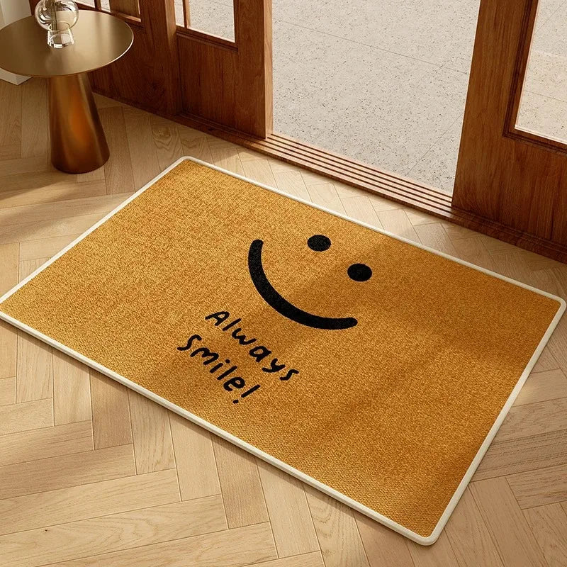 tapis moderne minimaliste polyester feutre rayures abstrait beige marron gris 40x60cm 50x80cm