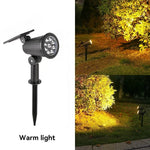 projecteur solaire led ip65 étanche réglable lumière jardin moderneextérieur(rgb chaleureuse)