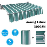 toile d'ombrage vert rayures horizontales moderne enduit pu opaque grande dimension personnalisableextérieur