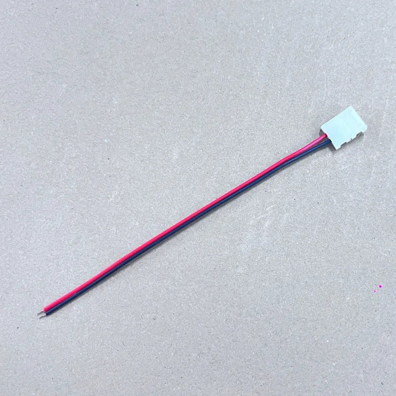 connecteur câble ruban led 8mm 10mm broches blanc rouge noir adhésif