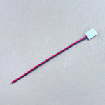 connecteur câble ruban led 8mm 10mm broches blanc rouge noir adhésif