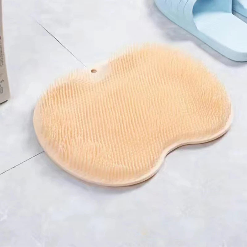 tapis bain silicone rose clair surface rugueuse moderne