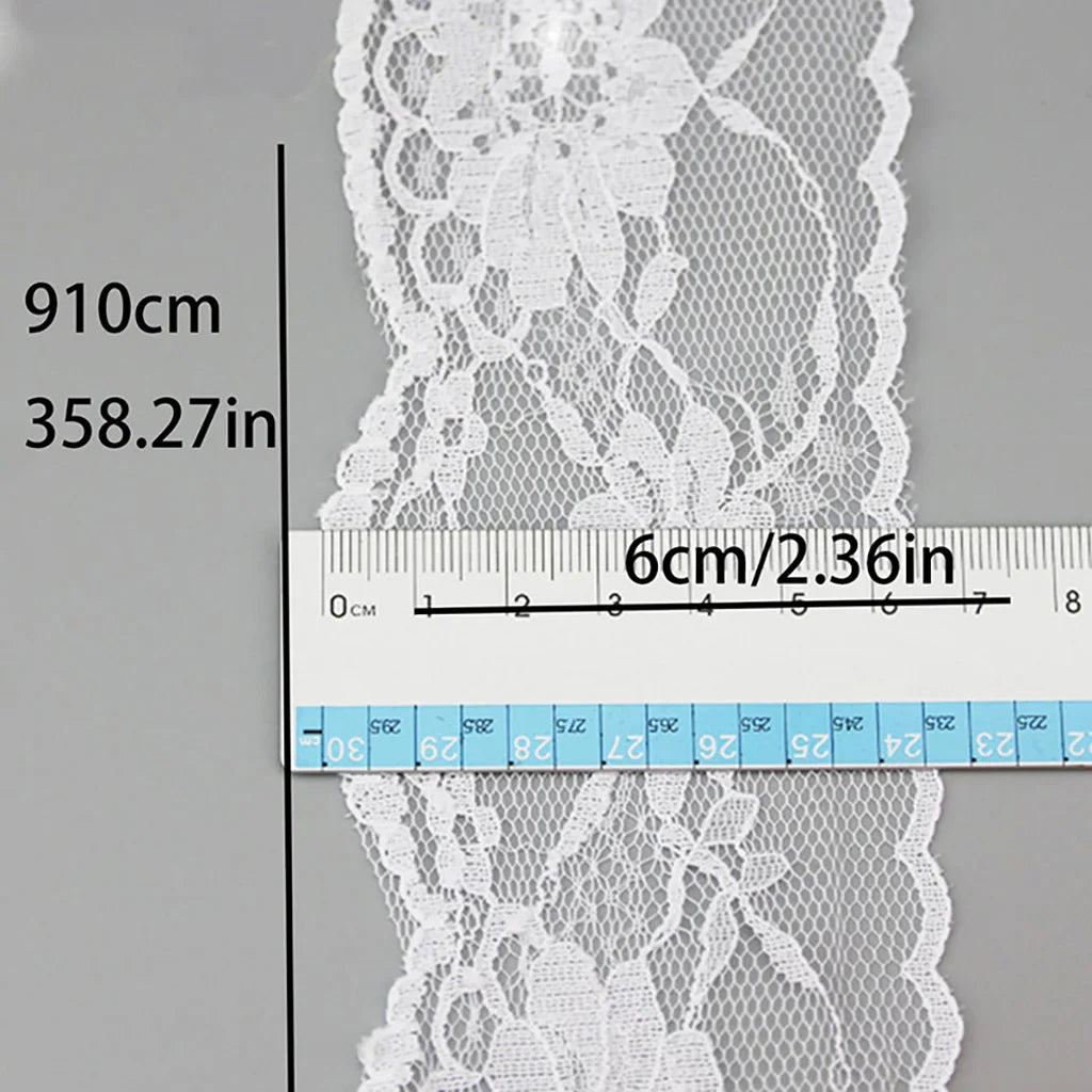 ruban dentelle fleurs bleu rose vert violet classique polyester translucide emballage décorationstituição