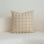 coussin beige motif géométrique moderne housses polyester 200 fils square sans rembourrage décoration lit