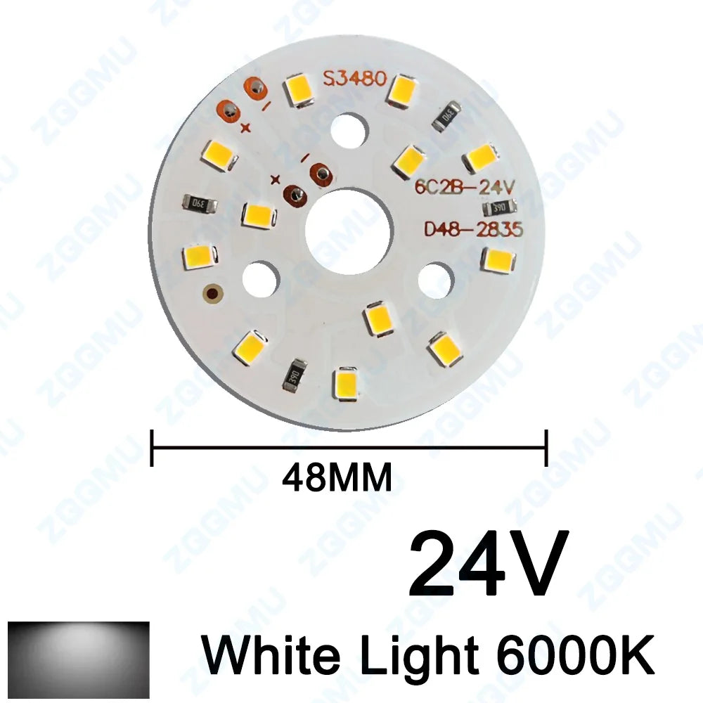 panneau led rond blanc 24v plaque lumineuse smd 2835 petite source lumière intérieur