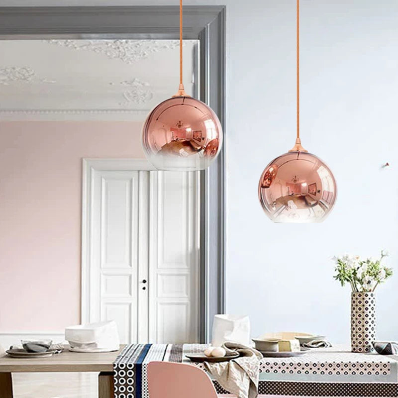 Suspension lumineuse moderne argent brillante 25cm 90260V étude chambre
