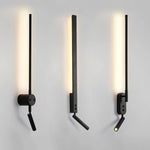 lampe murale moderne minimaliste fixée mur alimentée courant alternatif lumière jaune noir chambre coucher