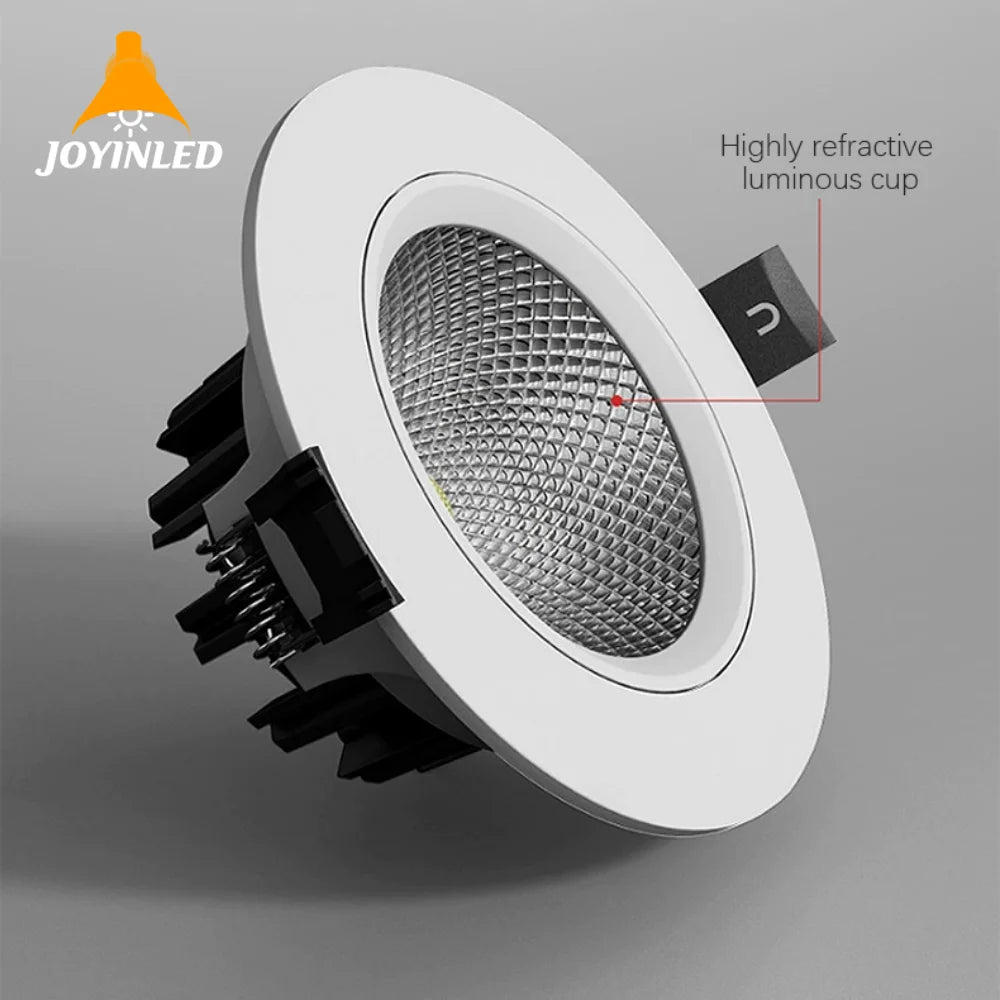 spots led blanc grille métallique modernes encastrables 5w 7w 4000k