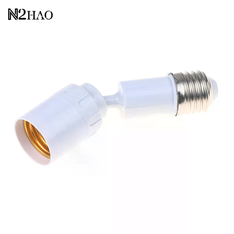 adaptateur led e27 rotation 360 degrés base réglable blanc moderne