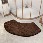 tapis bain moderne rouge texture serpent antidérapant durable salon bain absorbant blanc beige bleu