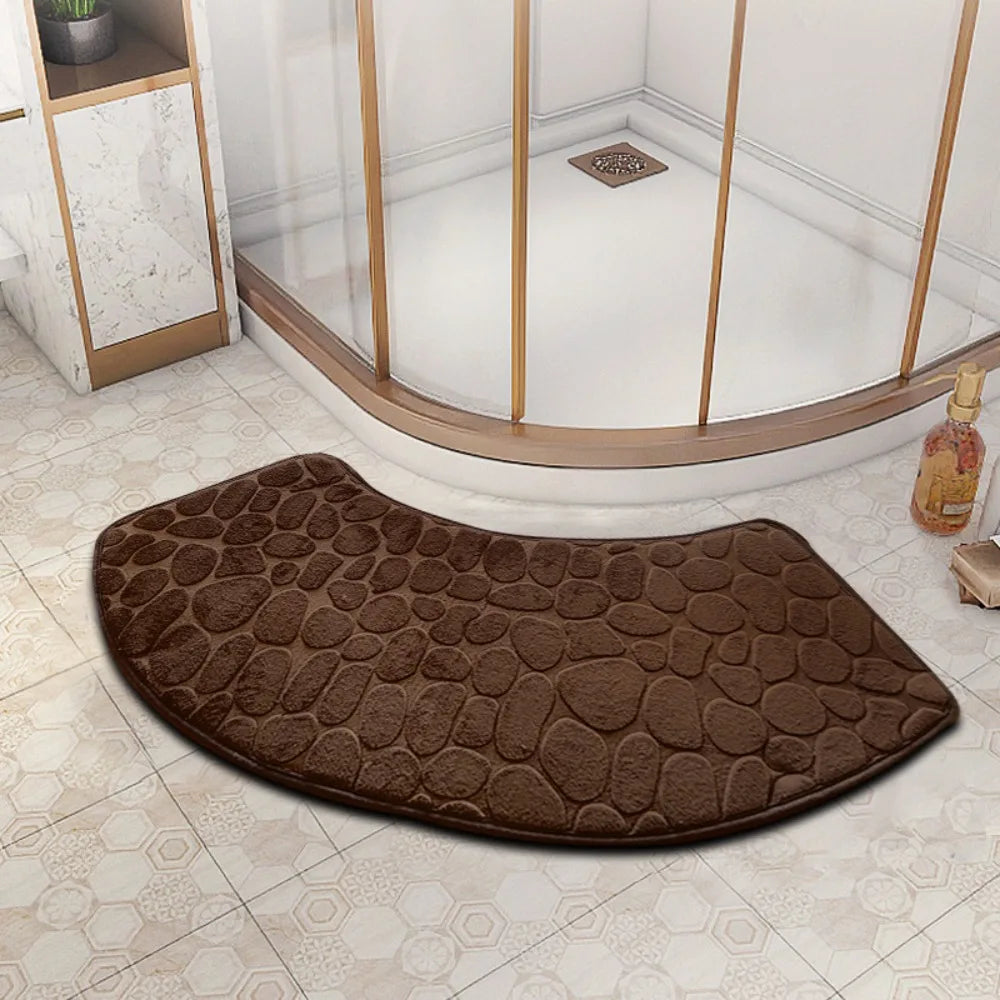 tapis bain moderne rouge texture serpent antidérapant durable salon bain absorbant blanc beige bleu