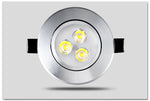 Spot LED moderne argenté clips facile 3W blanc chaud