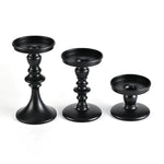 bougeoir fer noir mat classique décoration romantique mariage cadeau couple valentin