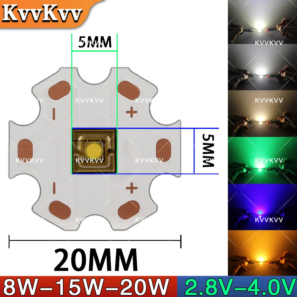 ampoule led 20w lumière froide bleue verte blanche naturelle moderne golden light chip pcb