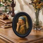 décoration murale classique cadre noir peinture reproduit ancien chambre erotique miniature
