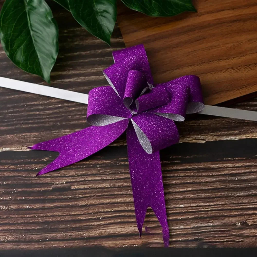 rubans pailletés adhésifs violet bleu vert jaune gris rouge décoration noël anniversaire mariage